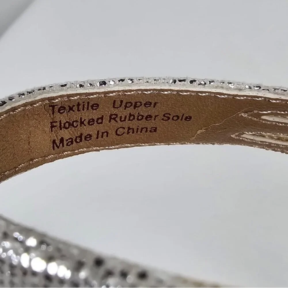 NWB BELLE BADGLEY MISCHKA NOVA SILMET‎ Heel Sandals Stunning Silver NB1140 Sz 6